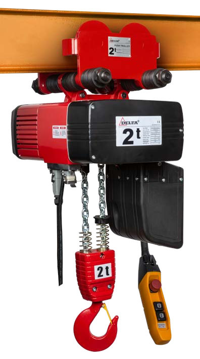 DELTA® Palan électrique à chaîne Premium DEH - 400V - avec chariot manual
