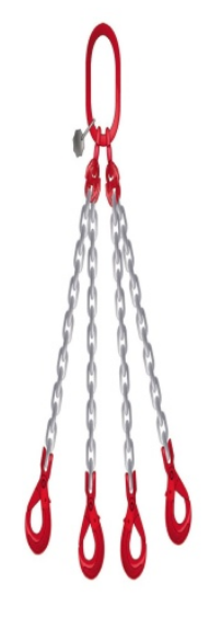 Elingue Chaîne - 4 Brins + 4 Crochets Raccourcisseurs