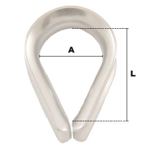 COSSE-CŒUR Ø 2 mm INOX 316