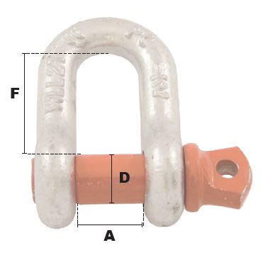 Manille piton acier zinge 14mm