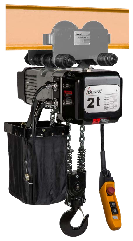 DELTA® Palan électrique à chaîne DTS - 400V - avec chariot manual